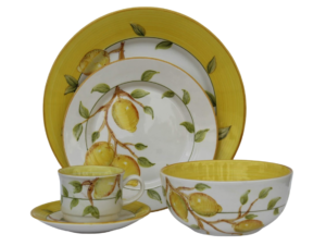 Puesto de vajilla Limones