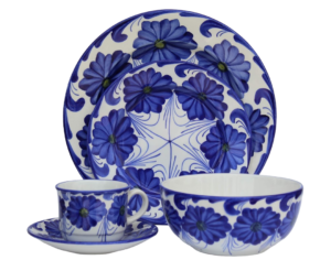Puesto de vajilla Mayoral Azul