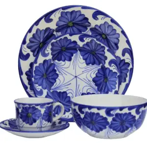 Puesto de vajilla Mayoral Azul