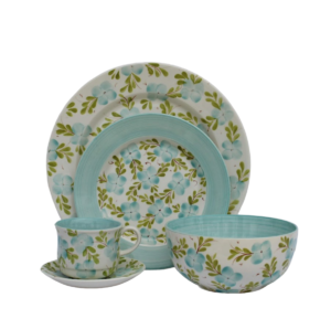 Puesto de vajilla Nativa Turquesa