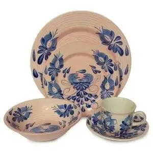 Puesto de vajilla Florelba Rosa