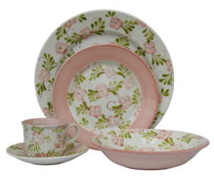 Puesto de vajilla Nativa Rosa