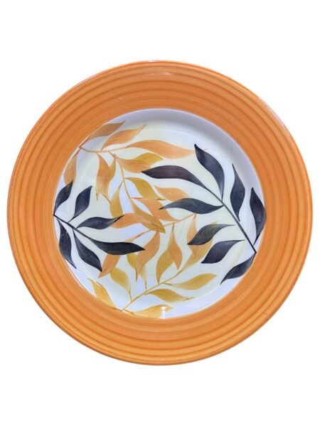 Plato Tortero de 21 cm Flor Del Mar Negro Giallo